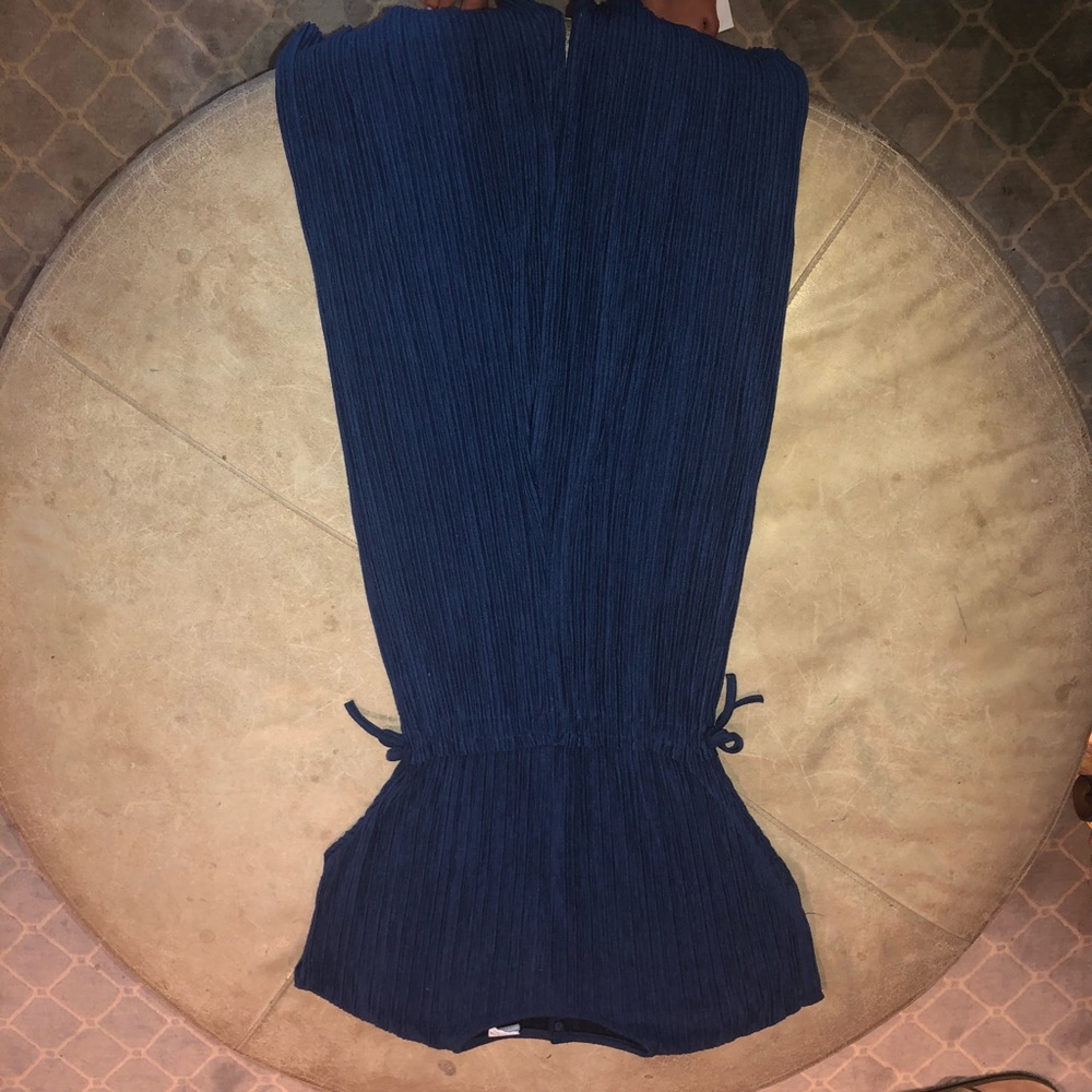 Zara girls navy blue jumpsuit